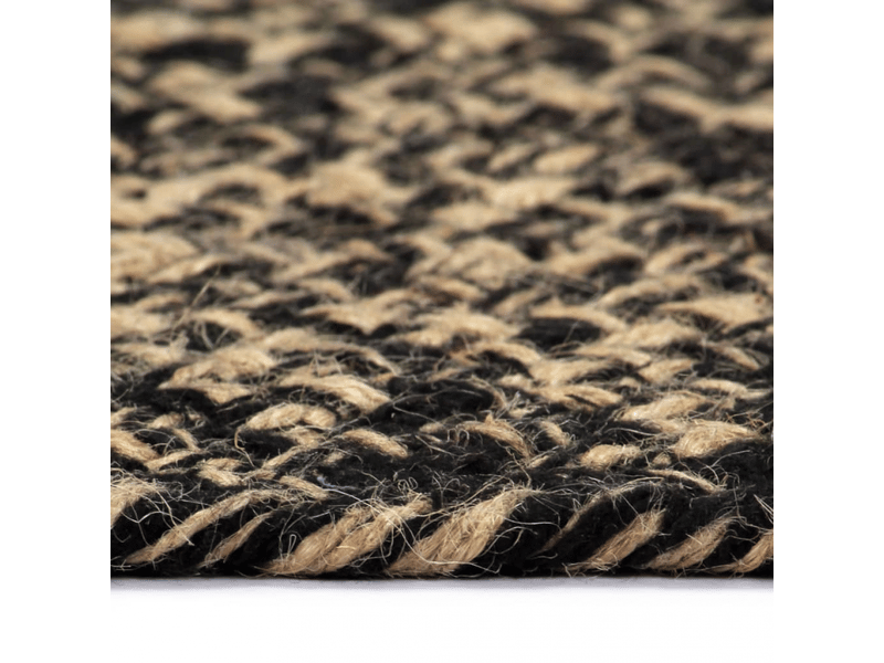  Tapis fait à la main jute noir et naturel 90 cm - comfortxl 133725 - Conforama B