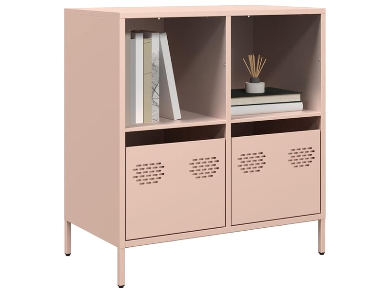  Buffet - bahut - meuble de rangement rose 68x39x73,5 cm acier laminé à froid  - Conforama B
