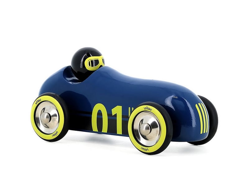  Voiture en bois old sport compet - bleu noir 2290K - Conforama A