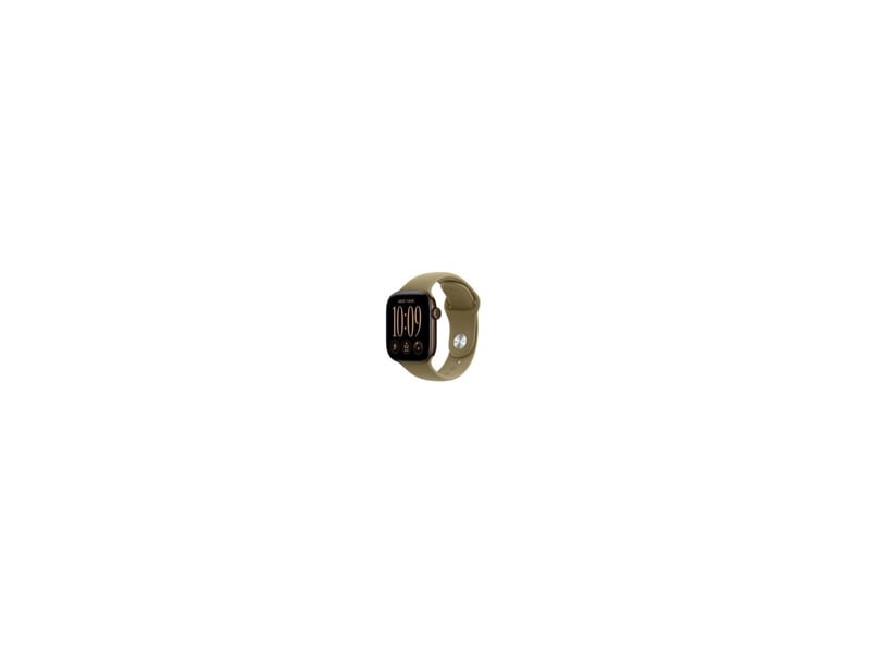  Montre connectee apple watch series 12 gps 42 mm aluminium dore boitier dore bracelet sport olive vert ml 8311641 - Conforama A