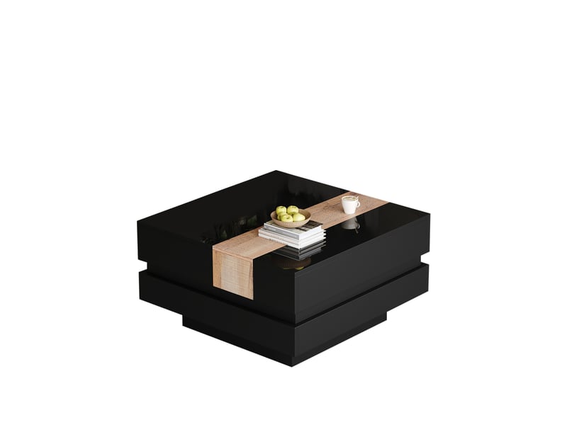 Table basse carrée 70 x 70 cm en panneau de particules - Conforama A