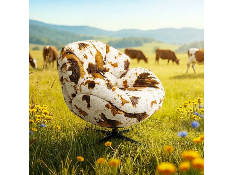  fauteuil pivotant cutie vache kare design  - Conforama B