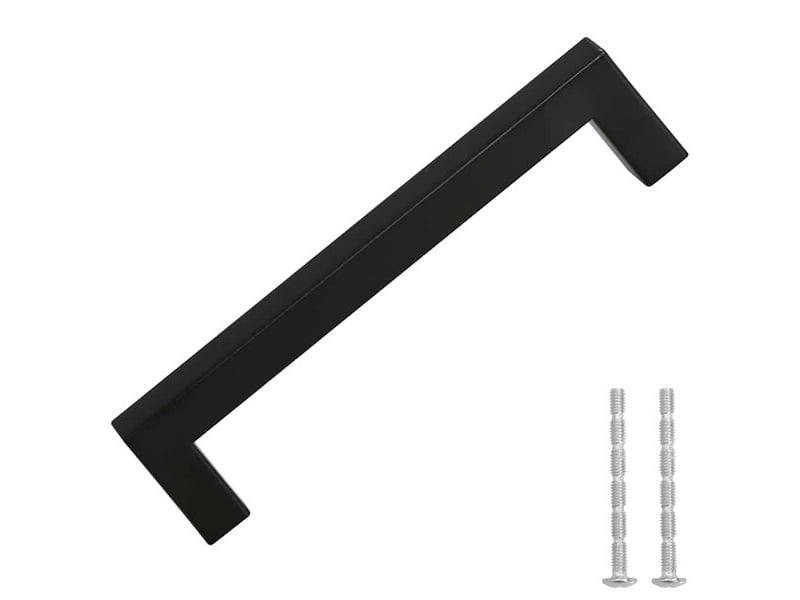  Boutons d'armoire, 10 unités, noirs, en acier inoxydable cfe1340174.  - Conforama B
