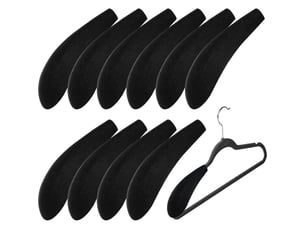 Csparkv lot de 10 cintres en mousse pour cintres pour pulls, sans bosses, coussinets de cintres standard pour placard, armoire, larges cintres standard pour la maison, les bureaux