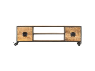 Meuble tv coloris marron 130 cm <strong></strong>  <strong></strong>