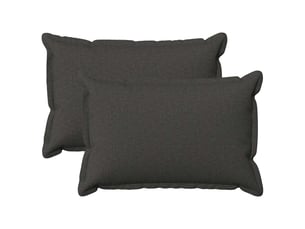 Lot de 2 coussins, coussins décoratifs houten gris foncé lin synthétique cf56485