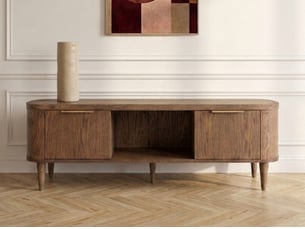 Meuble tv coloris marron 180 cm <strong>BOBOCHIC</strong> <strong>MAZARGUES</strong>