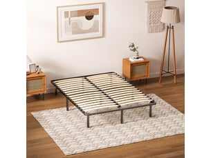 Ensemble matelas et sommier 160x200 cm Mousse haute résilience soutien Medium épaisseur 16 cm