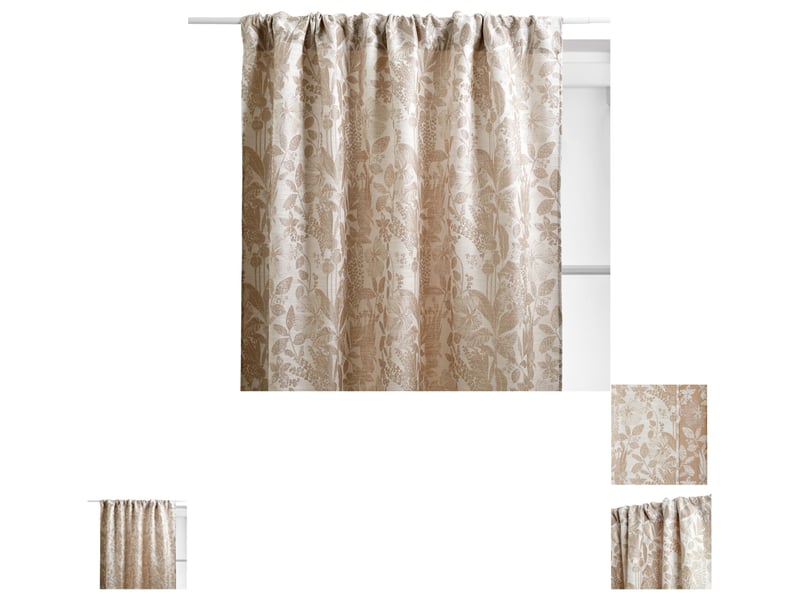 Rideau Oeillets beige  - Conforama J