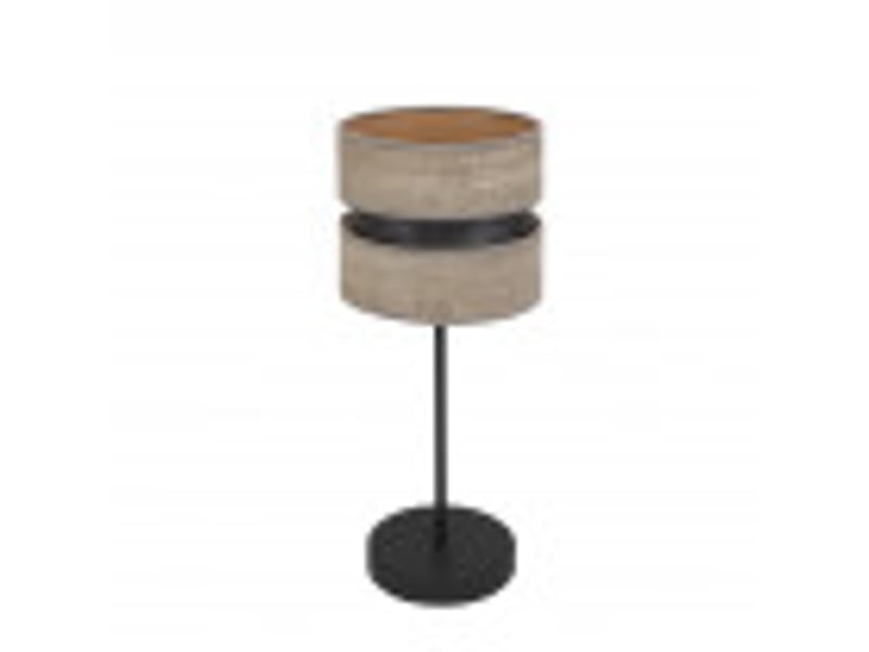  Lampe à poser fabrilamp colet e14 coloris noirbois gris 43 x 18 x 18 cm 175671083 - Conforama B