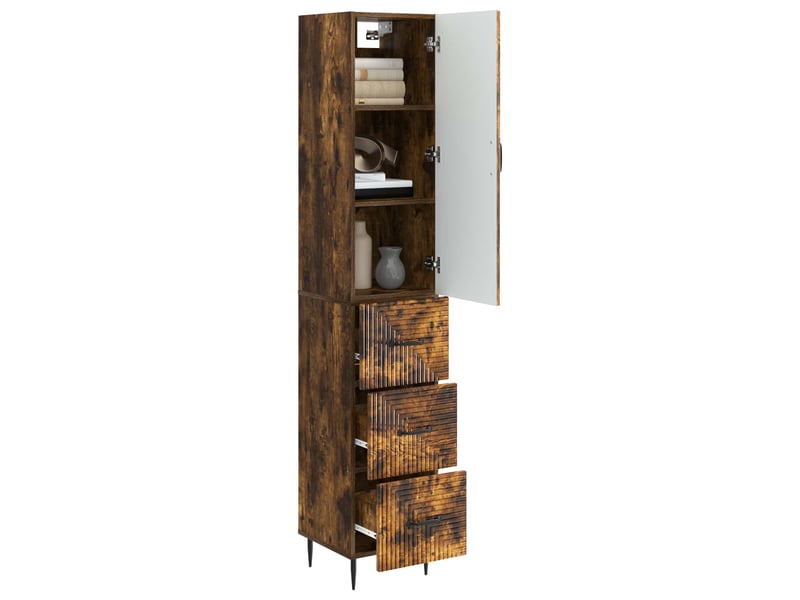  Ensemble de meubles 2 pcs, rangement de salon 33 x 34,5 x 90 cm bois d'ingénierie shl4829  - Conforama C