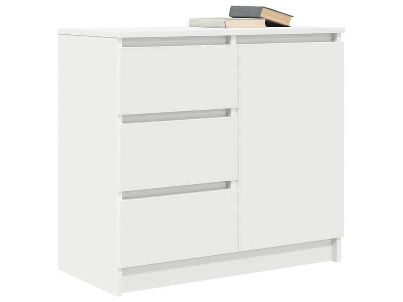  Buffet - bahut - meuble de rangement avec tiroir blanc 71x35x65 cm bois d'ingénierie  - Conforama D