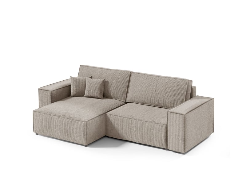  Canapé d'angle convertible mille mini beige  - Conforama A