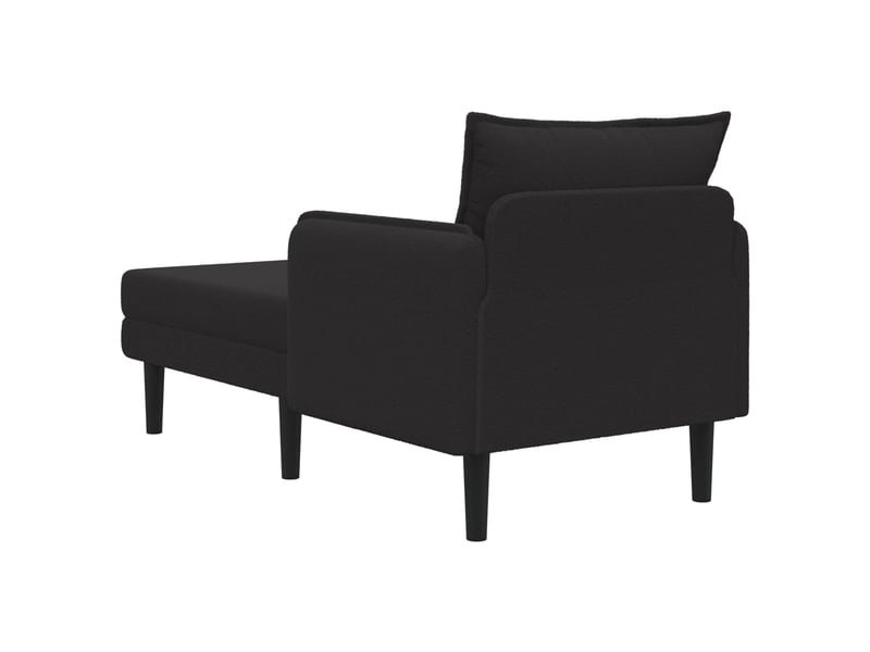  Vidaxl grande méridienne noir bouclé  - Conforama E