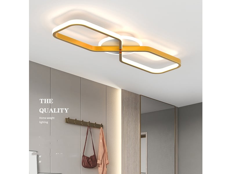  Plafonnier led carré moderne 36w 48cm lumière blanche froide 6500k  - Conforama D