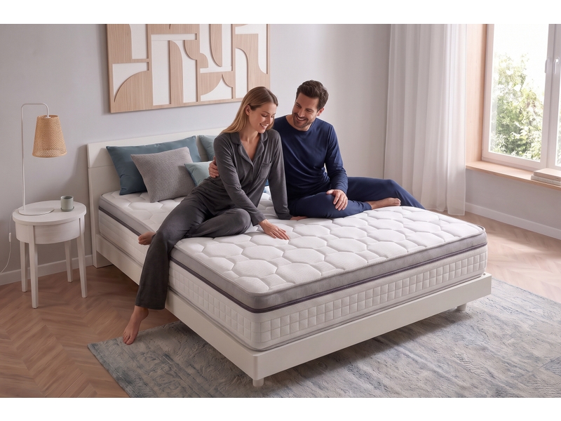  Matelas ressorts ensachés elite plus spring multizone 31 cm - 110x190 cm - fermeté élevée- moonia  - Conforama C