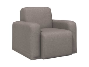 Fauteuil fixe VIDAXL Tissu marron