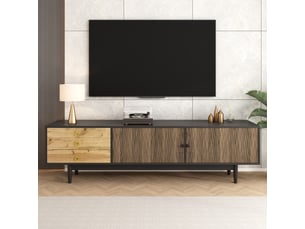 Meuble tv coloris noir  <strong></strong>  <strong></strong>