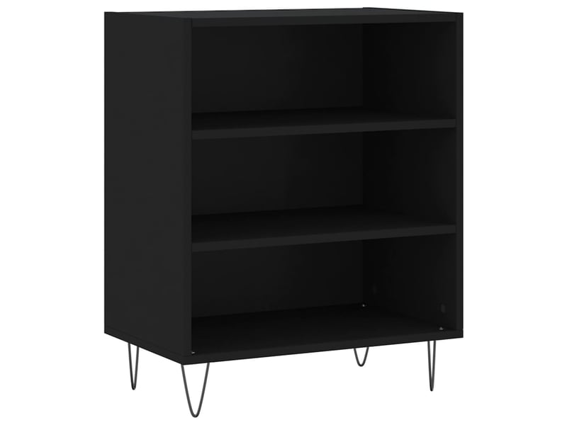  Buffet - bahut - meuble de rangement noir 57x35x70 cm bois d’ingénierie  - Conforama A