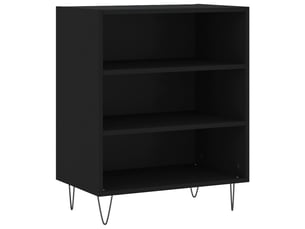 Buffet - bahut - meuble de rangement noir 57x35x70 cm bois d’ingénierie