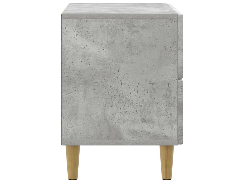  Table de chevet - cabinet de chevet - table de nuit avec tiroir gris béton 62 x 34,5 x 48 cm  - Conforama E