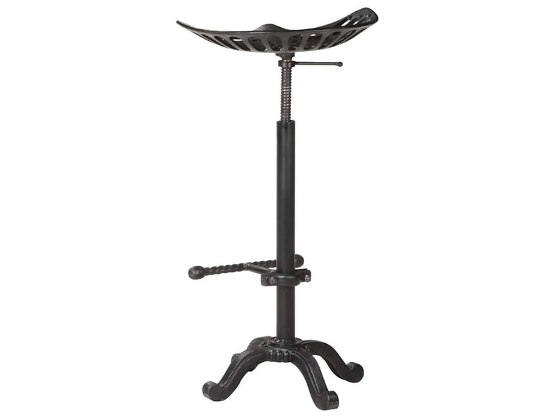  Tabouret de bar, chaise de bar noir fonte  - Conforama D