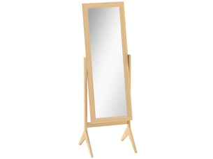 Miroir en pied grand miroir de sol inclinaison réglable pour chambre dressing 47 x 46 x 148 cm en chêne