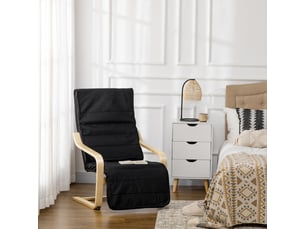 Fauteuil fixe  PANGIVO Tissu noir