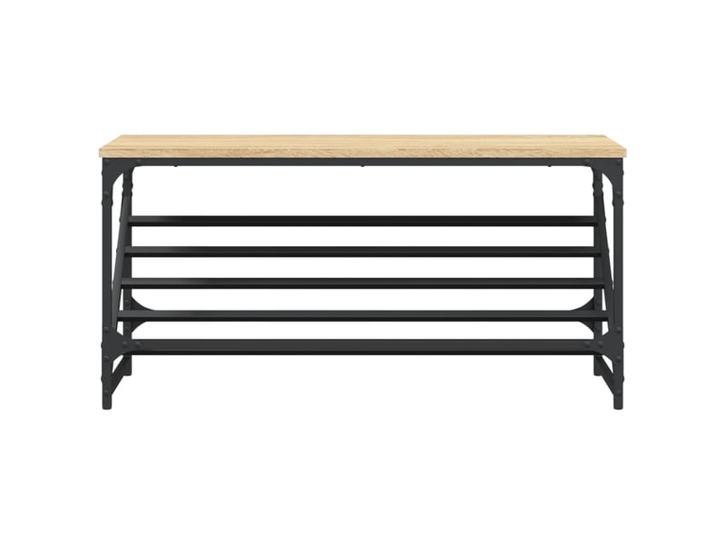  Meuble à chaussures, étagère à chaussures chêne sonoma 90x30x45 cm bois d'ingénierie  - Conforama D