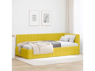 Lit simple 90x200 cm    coloris jaune