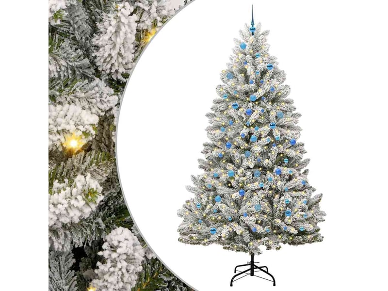  Sapin de noël - arbre de noël artificiel 240 cm 300 led blanc chaud  - Conforama A
