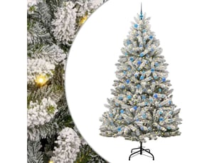 Sapin de noël - arbre de noël artificiel 240 cm 300 led blanc chaud
