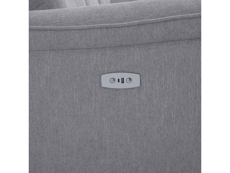 Canapé d'angle gris relax électrique 3 p  - Conforama S