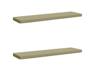 Lot de 2 coussins de banc, coussins d'assise vught 100 % polyester vert clair cf58222
