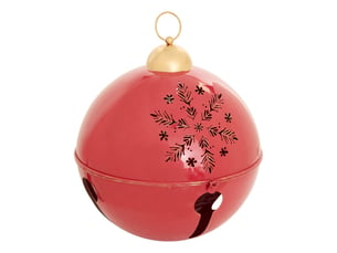 Grelot de noël en métal rouge d. 41 cm pour l'extérieur