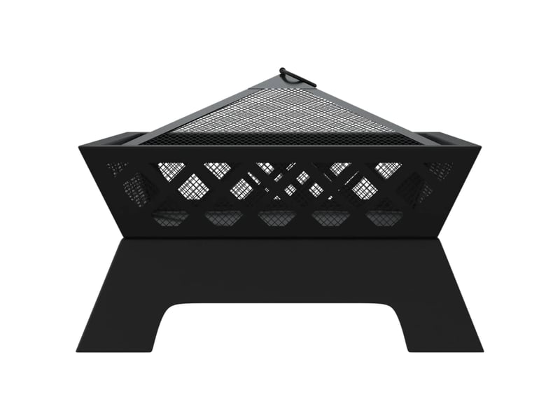 Brasero exterieur, foyer camping avec tisonnier 50 cm xxl acier shl2800  - Conforama D