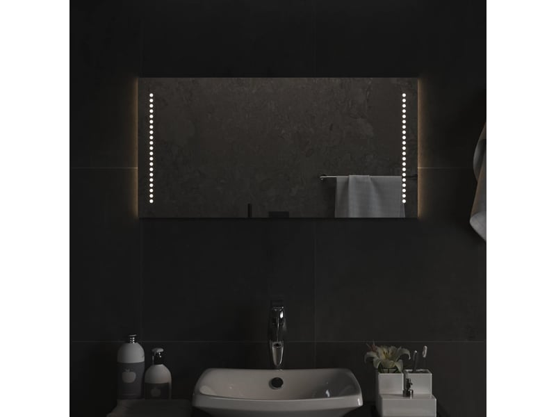  Miroir de salle de bain, miroir de toilette à led 40x80 cm cf62496  - Conforama B