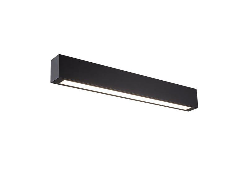 Applique murale light prestige ibros noire led cct 3000, 4000, 6000 (réglable) 1 pc.  - Conforama A