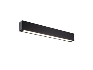 Applique murale led noire ip44 63 cm cct salle de bain moderne