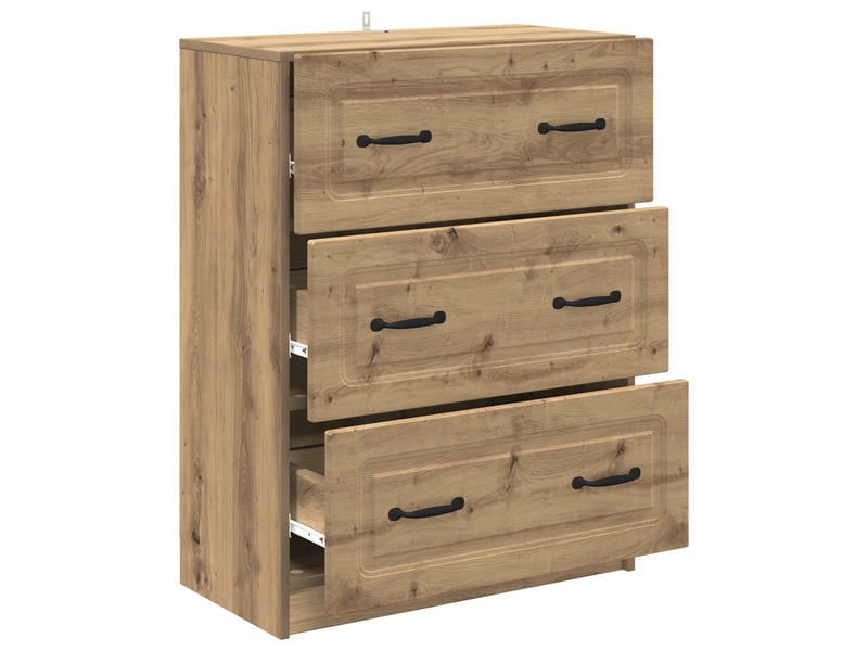  Armoire de rangement bureau, armoire à tiroirs 66 x 34,5 x 87 cm bois d'ingénierie shl1092  - Conforama E