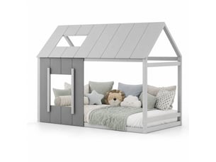 Lit cabane 90x200 cm <strong></strong>  <strong></strong> coloris bicolore