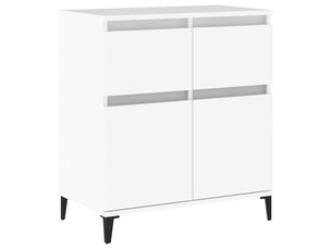 Buffet - bahut - meuble de rangement blanc 60x35x70 cm bois d'ingénierie
