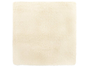 Tapis shaggy à poils longs navarra crème 160x160 cm polyester - comfortxl