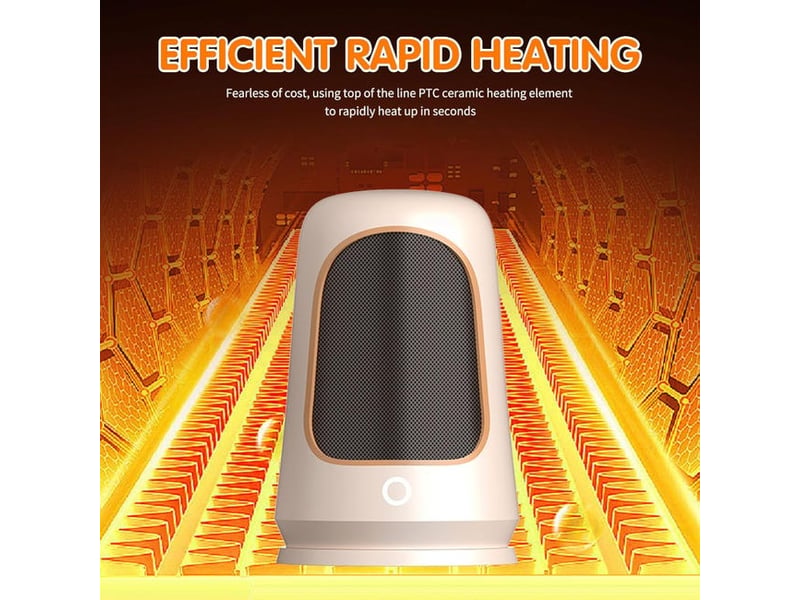  Chauffage soufflant, chauffage soufflant de salle de bain, chauffage portable, adapté au salon et à la chambre, 1200 w, blanc - hrc0004594ly HRC0004594LY - Conforama E