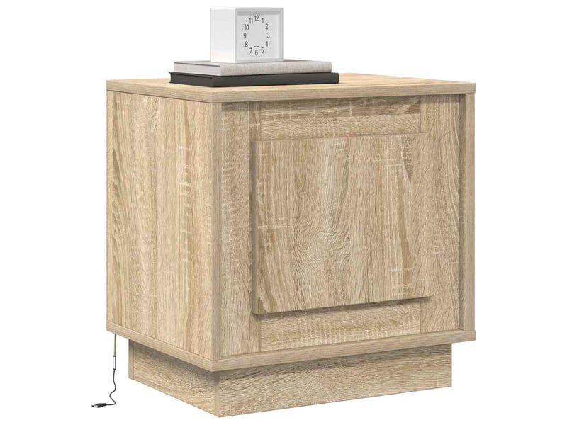  Table de chevet - cabinet de chevet - table de nuit chêne sonoma 44 x 34,5 x 45 cm  - Conforama B