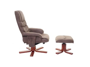 Fauteuil relax manuel   Tissu marron