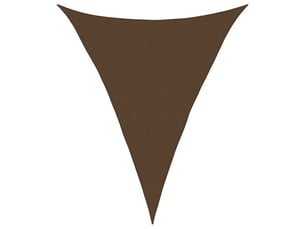 Voile d'ombrage - voile d'ombre - voile parasol 160 gm² marron 4x5x5 m pehd
