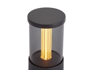 Lampe de table d'extérieur noire rechargeable avec station de charge ip65 - grill