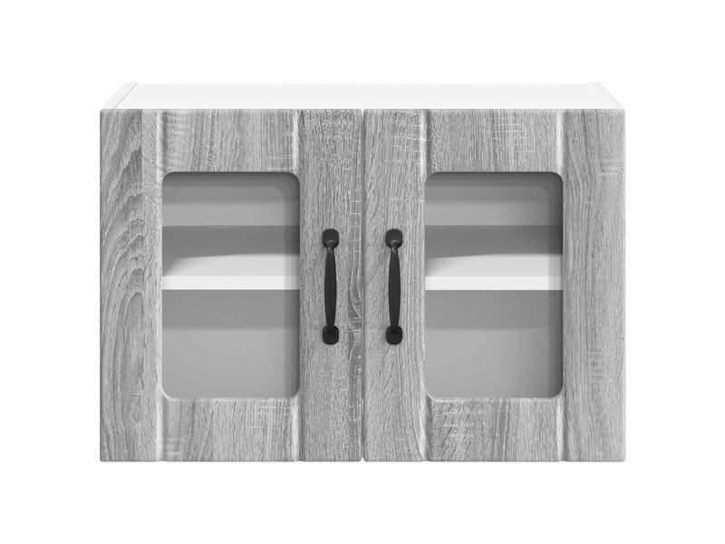  Lot de 2 armoires de rangement cuisine moderne 60 x 31 x 40 cm en bois d'ingénierie gris sonoma 02_0053997  - Conforama D