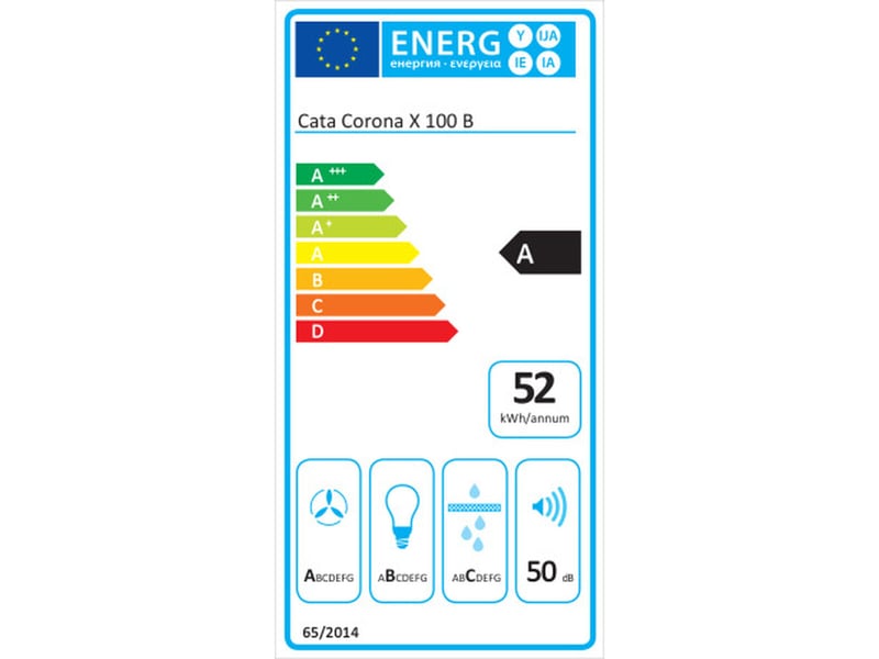 Hotte standard cata 1000 02180308 acier  - Conforama C